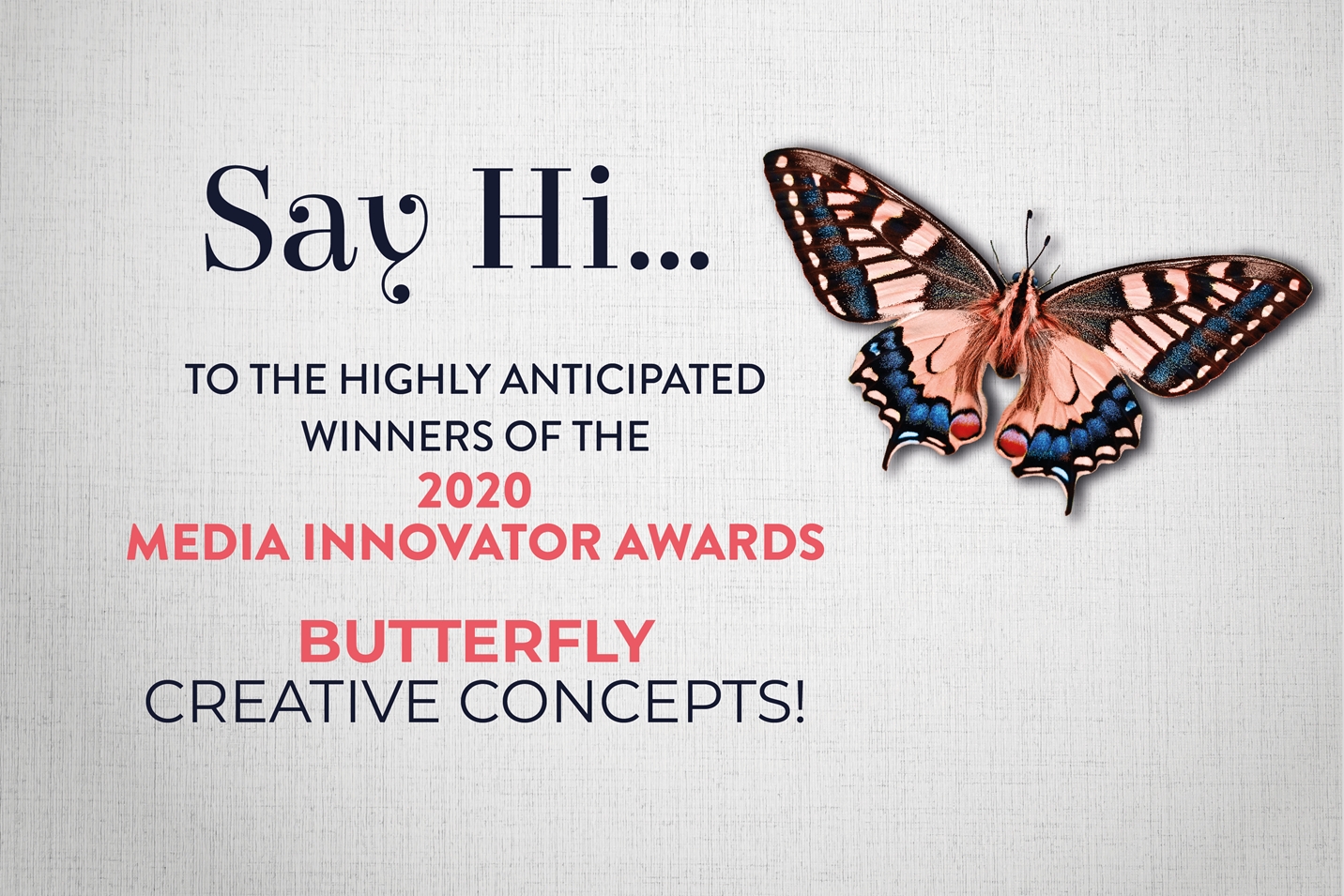 You are currently viewing Butterfly Concepts Wins at the 2020 Media Innovator Awards