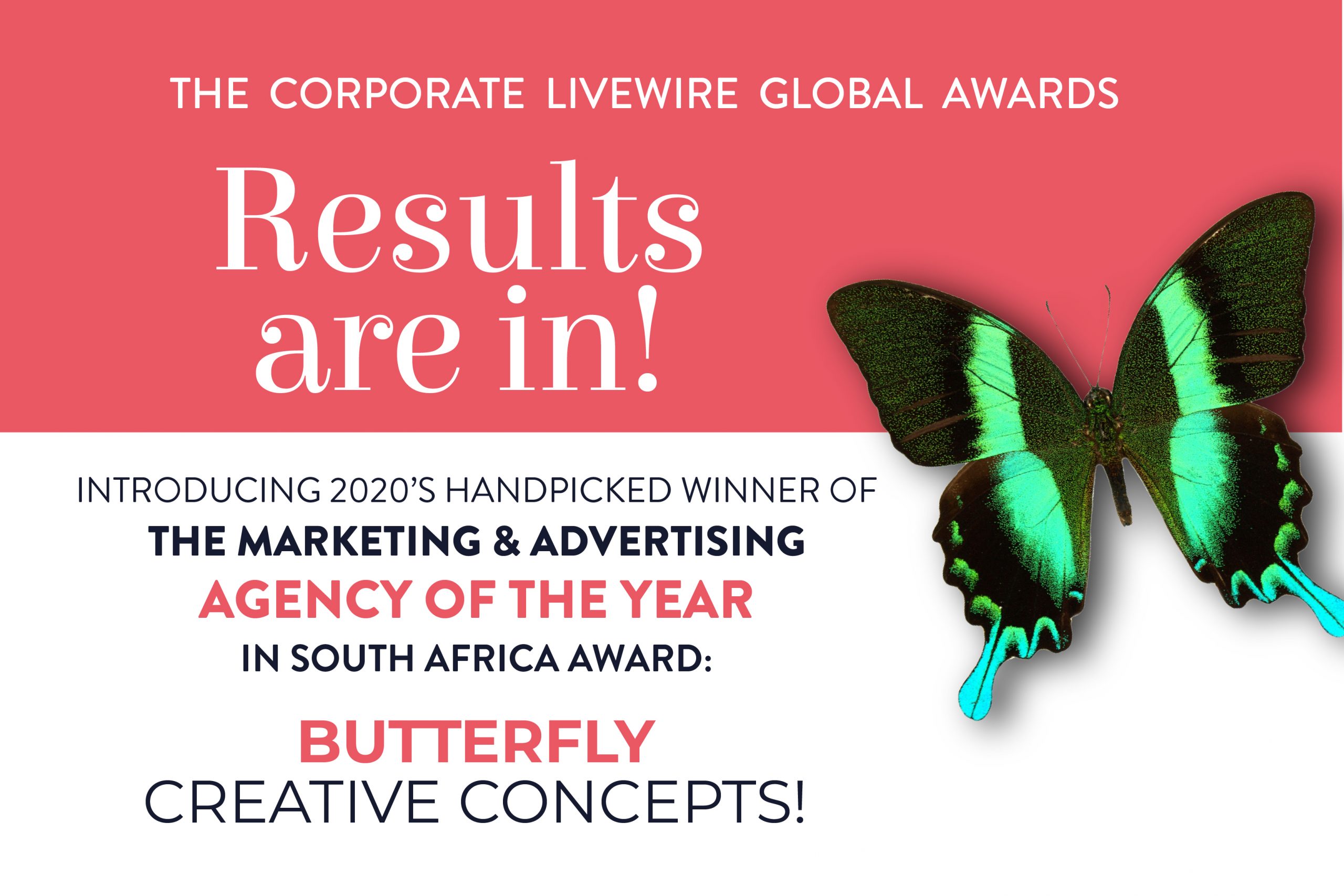 You are currently viewing Butterfly Concepts Wins at the Corporate LiveWire Global Awards
